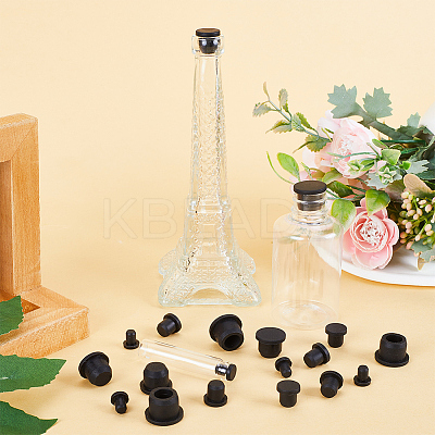 40Pcs 5 Style Silicone Hole Plugs AJEW-GF0008-05A-1