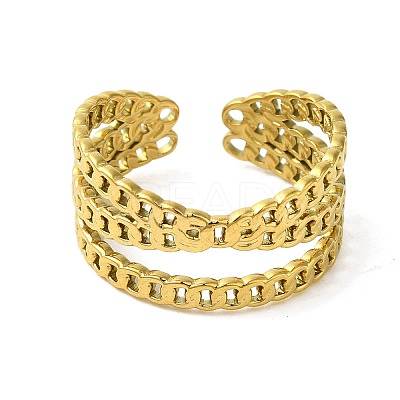 304 Stainless Steel Cuff Ring RJEW-Q820-01A-1