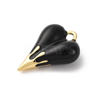 Brass Enamel Pendants KK-Q098-19G-A-1