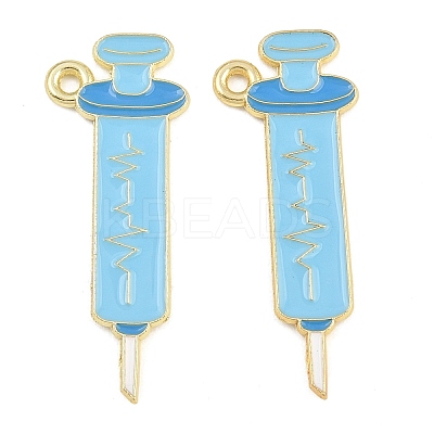 Medical Theme Alloy Enamel Pendants AL-CBA2919-03G-04A-1