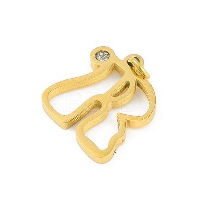 304 Stainless Steel Pendants STAS-R137-01G-R-1