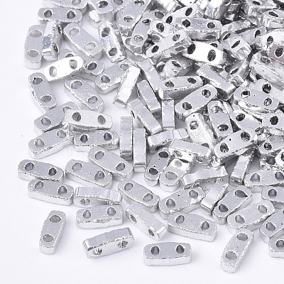 Electroplate Opaque Glass Seed Beads SEED-S023-20A-03-1