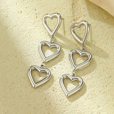 Non-Tarnish 304 Stainless Steel Stud Earrings EJEW-S226-10P-02-1