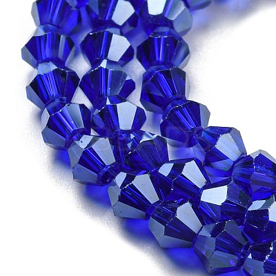 Transparent Electroplate Glass Beads Strands LS-EGLA-A039-T3mm-A06-1