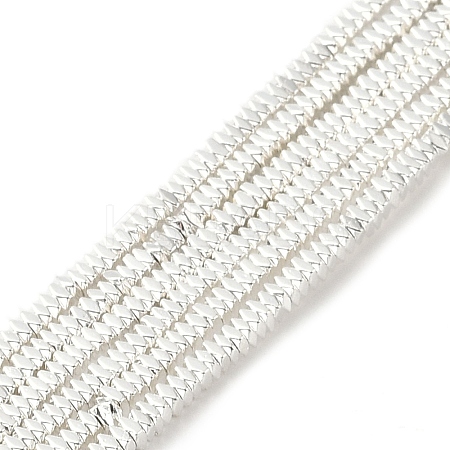 Electroplated Synthetic Non-Magnetic Hematite Beads Strands G-U003-02-1