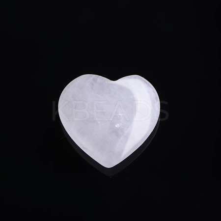 Natural Quartz Crystal Love Heart Stone LS-PW-WG32553-08-1