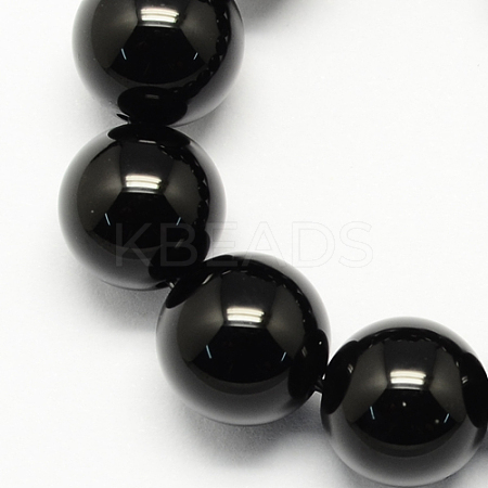 Natural Obsidian Bead Strands G-R173-10mm-02-1