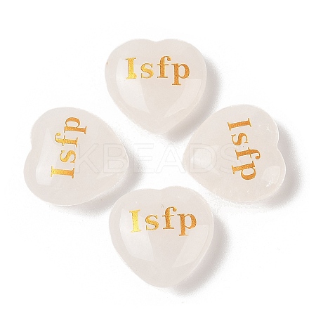Natural Quartz Crystal Heart Engraving MBTI Figurines Statues for Home Office Desk Decorations X1-G-K353-05D-1