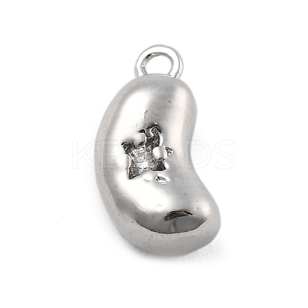 Brass Micro Pave Cubic Zirconia Pendants KK-D283-23P-1