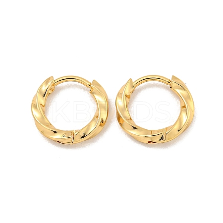 202 Stainless Steel Twist Huggie Hoop Earrings EJEW-H003-06G-1