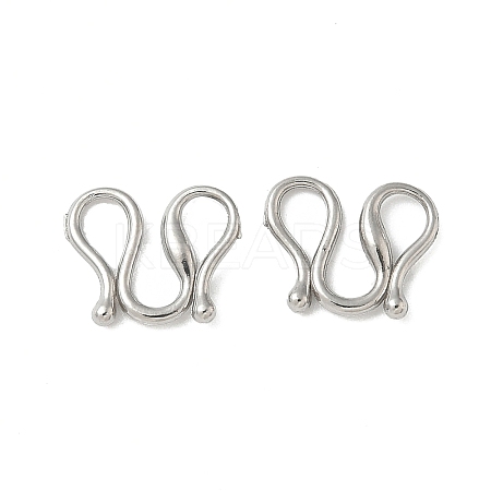 304 Stainless Steel S-Hook Clasps STAS-L300-003A-P-1