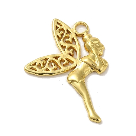 304 Stainless Steel Pendants STAS-Q322-07G-1