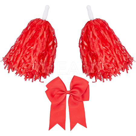 Plastic Cheerleading Pom Poms Cheerleading Hand Flowers AJEW-CN0002-96A-1