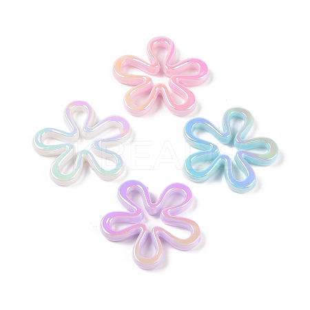 UV Plating Opaque Acrylic Beads OACR-Z020-14-1