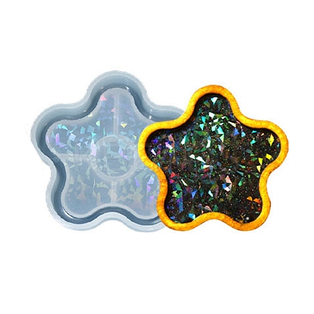 Silicone Laser Effect Cup Mat Molds DIY-C061-03C-1