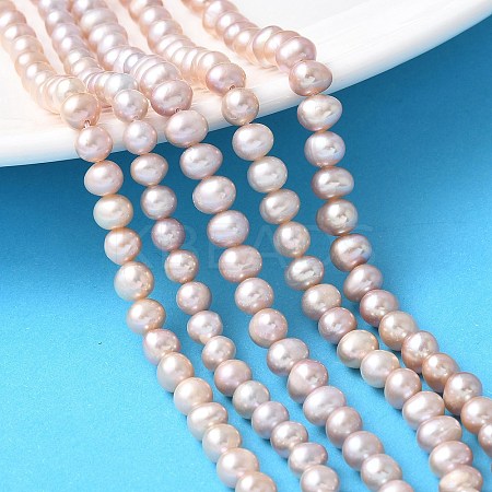 Natural Cultured Freshwater Pearl Beads Strands PEAR-I007-07O-05B-1