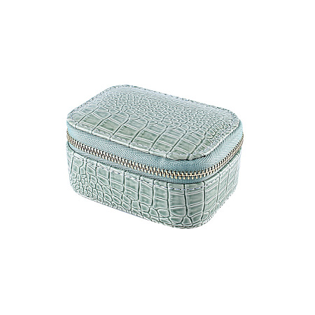 Rectangle PU Leather Jewelry Storage Zipper Boxes PAAG-PW0007-04A-1
