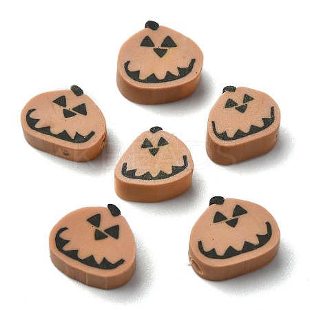 Halloween Theme Handmade Polymer Clay Beads CLAY-M005-10-1