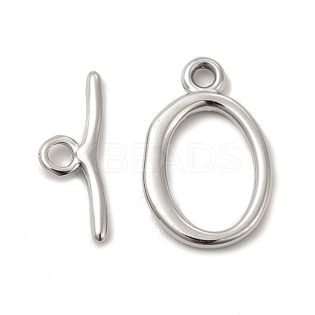 Non-Tarnish 304 Stainless Steel Toggle Clasps LS-STAS-F290-05P-1