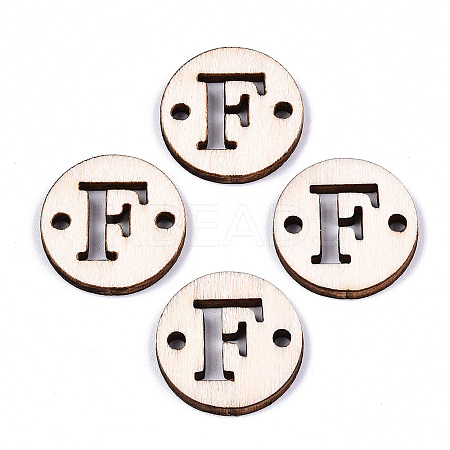 Unfinished Natural Poplar Wood Links Connectors WOOD-S045-140A-01F-1