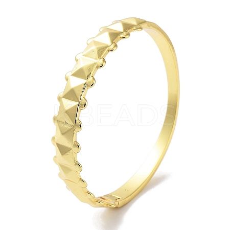 Square Brass Hinged Bangles for Women BJEW-Z061-24B-1