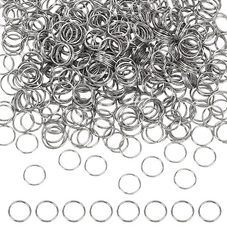 600Pcs 304 Stainless Steel Split Rings STAS-ME0002-55-1