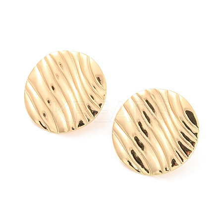 Rack Plating Brass Stud Earring Findings KK-M261-47G-1
