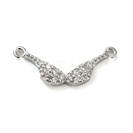 Brass Micro Pave Cubic Zirconia Pendants KK-H455-18P-1
