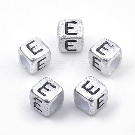 Plated Acrylic Beads X1-PB43C9308-E-1