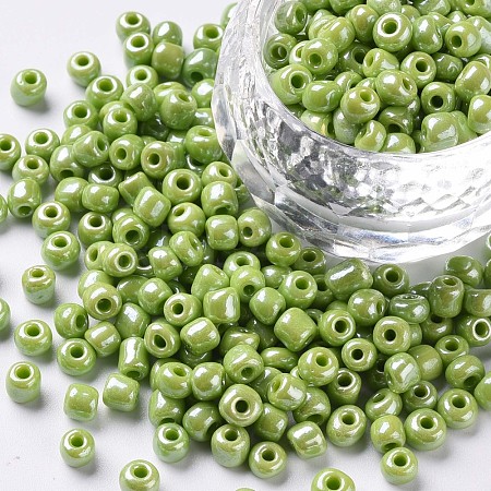 6/0 Glass Seed Beads SEED-US0003-4mm-124-1