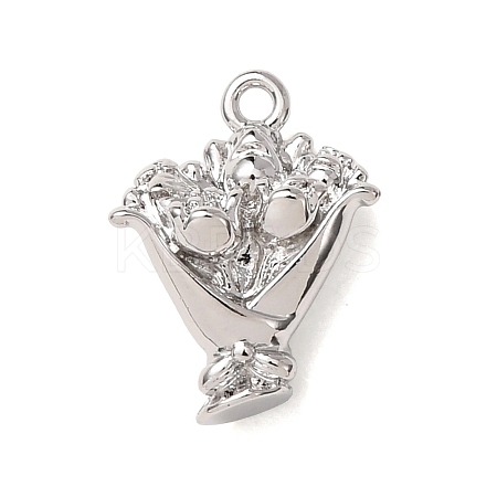 Valentine's Day Brass Charms KK-H294-04P-1