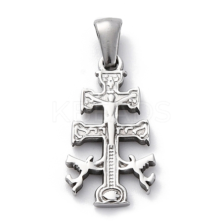 304 Stainless Steel Pendants STAS-U043-17P-1