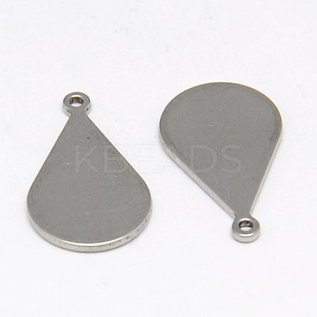 Tarnish Resistant 304 Stainless Steel Stamping Blank Tag Pendants STAS-K002-01A-1