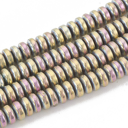 Electroplate Non-magnetic Synthetic Hematite Beads Strands G-N0318-01D-1