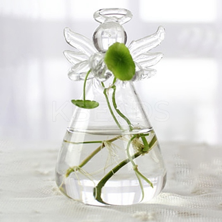 Angel Shape Glass Vase PW-WG63977-01-1