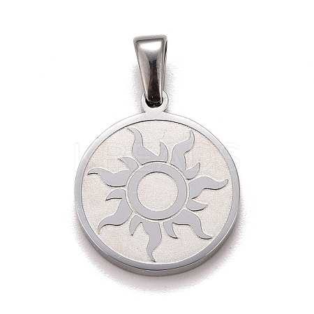 Non-Tarnish 304 Stainless Steel Pendants STAS-F252-16P-1