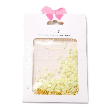 Flower Plastic Cabochons Nail MRMJ-I001-03F-1