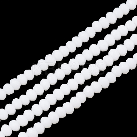 Opaque Solid Color Glass Beads Strands GLAA-S178-12C-06-1