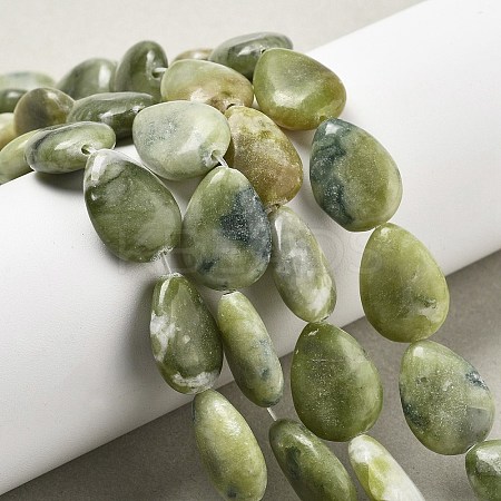 Natural Chinese Southern Jade Beads Strands G-P528-L26-01-1