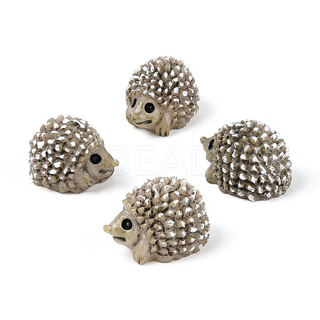 Synthetic Resin Hedgehog Miniature Ornaments AJEW-WH0606-67B-1