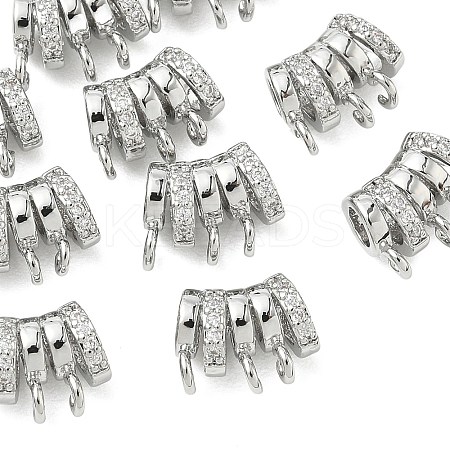 SHEGRACE Brass Micro Pave Cubic Zirconia Pendants XGRQ3D195-482P-1