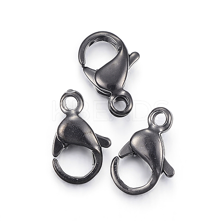 304 Stainless Steel Lobster Claw Clasps X-STAS-H353-B-02B-1