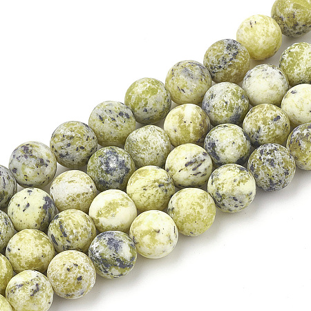 Natural Yellow Turquoise(Jasper) Beads Strands LS-G-T106-298-1