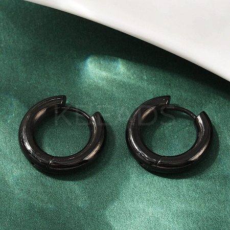 202 Stainless Steel Polishing Hoop Earrings EJEW-M106-02EB-02-1