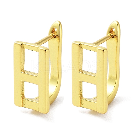Brass Letter Stud Earrings for Women EJEW-A038-01H-G-1