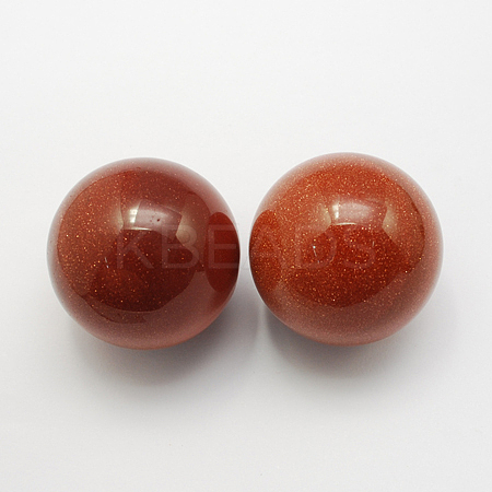 Synthetic Goldstone Decorations DJEW-R001-1-1