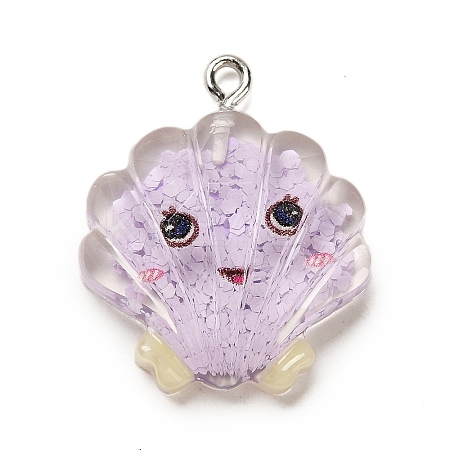 Marine Animal Series Resin Pendants RESI-Q012-01A-05-1