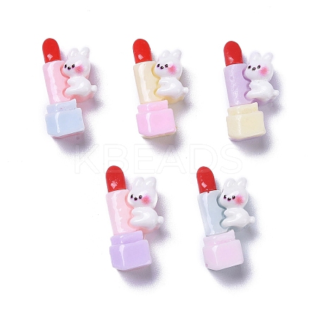Opaque Cute Animal Resin Decoden Cabochons RESI-B024-02C-1