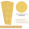 Plastic Self Adhesive Gold Foil Embossed Stickers DIY-WH0211-290-2