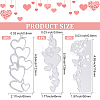 3pcs 3 styles Carbon Steel Cutting Dies DIY Templates DIY-GF0006-31-2